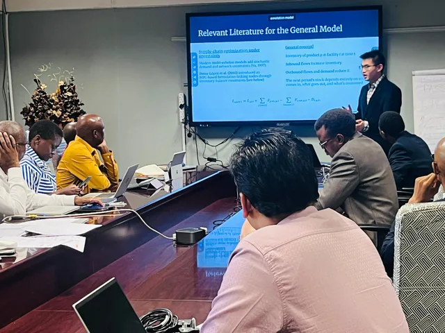 Presenting Kaelo research to the Government of Botswana